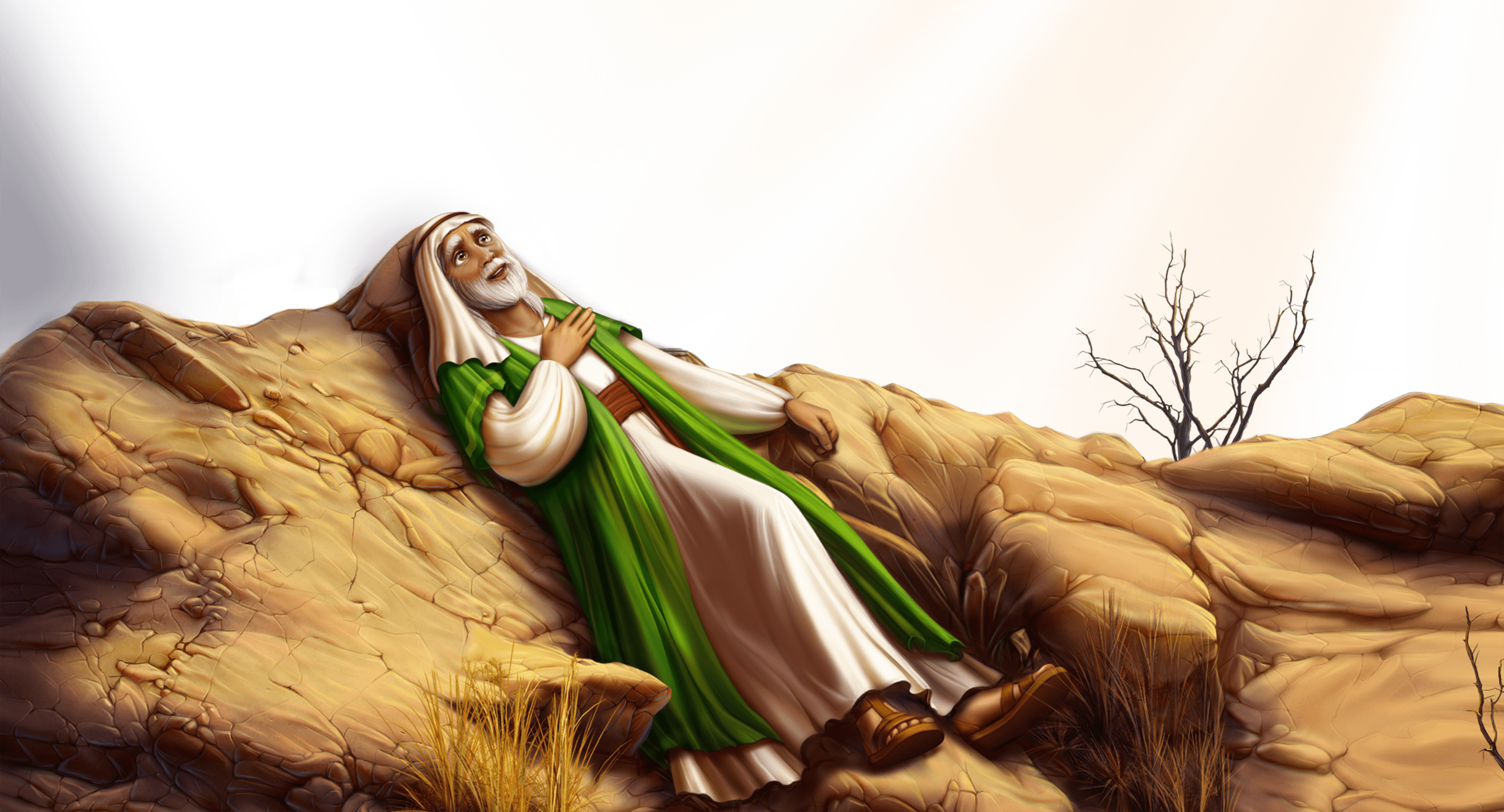 Graphic design illustration - Moses